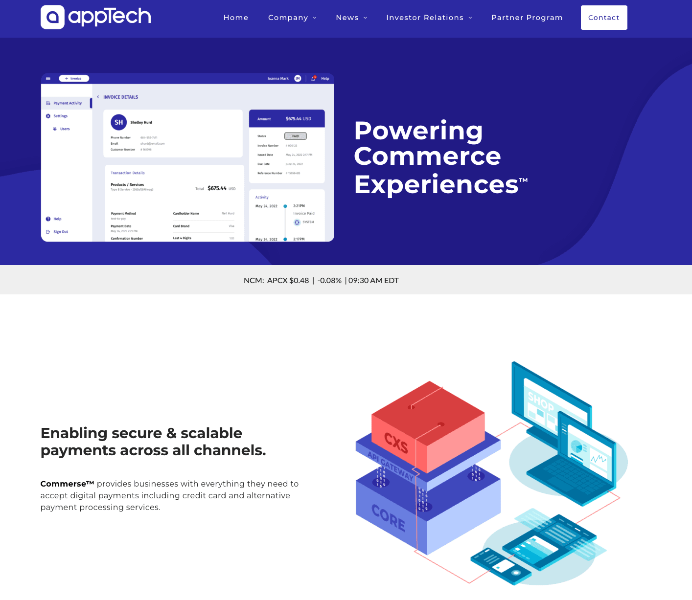 a screenshot of the AppTech website